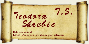 Teodora Škrebić vizit kartica